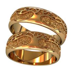 Золотые обручальные кольца - изображение 1
